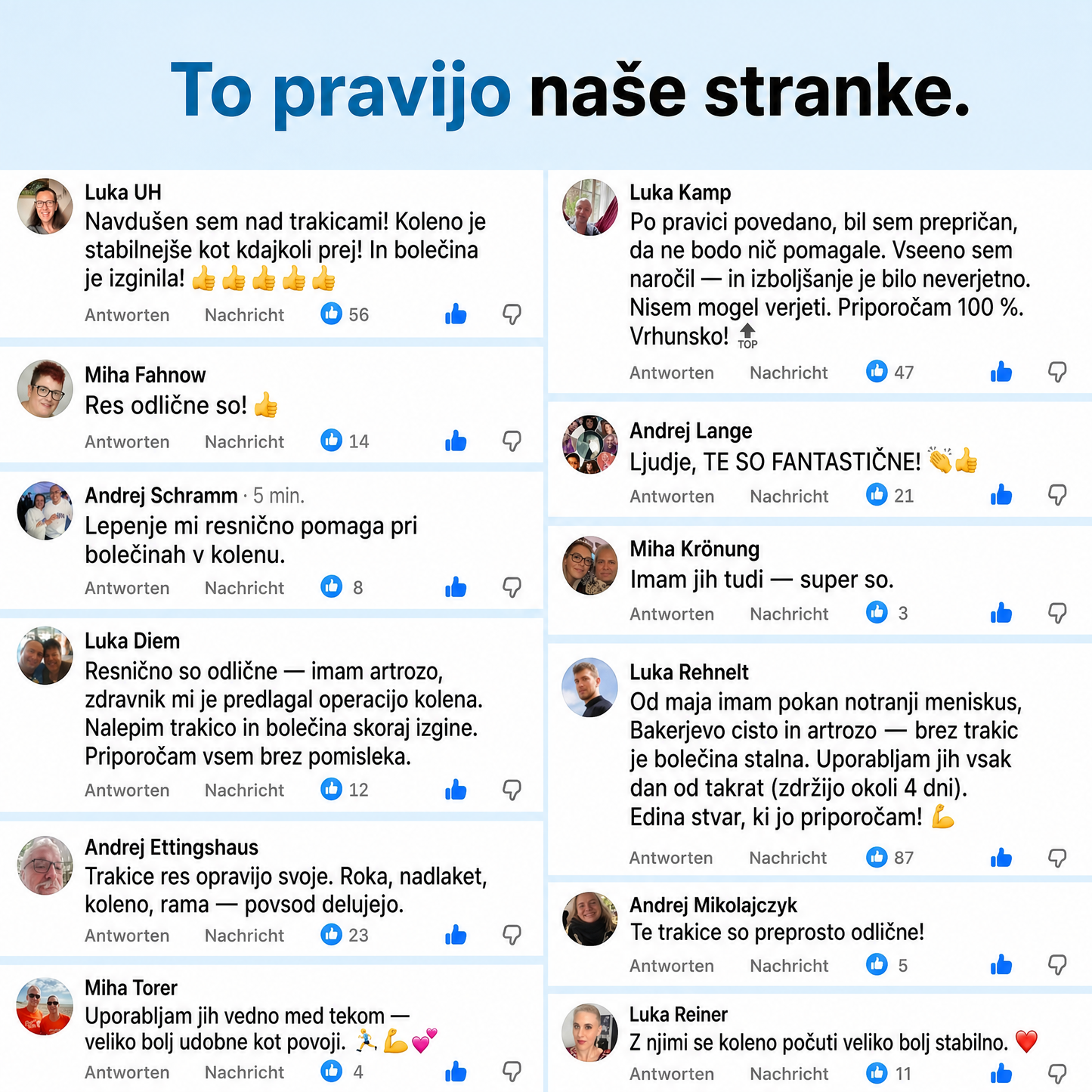 Zrevlika™ – Opora za koleno – 10 kosov